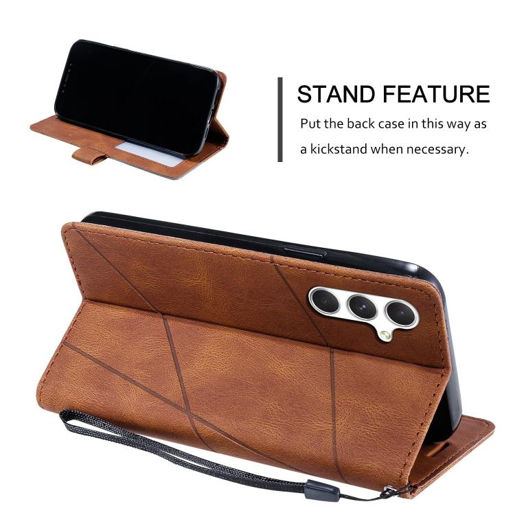 For Samsung Galaxy A56 5G Skin Feel Splicing Leather Phone Case