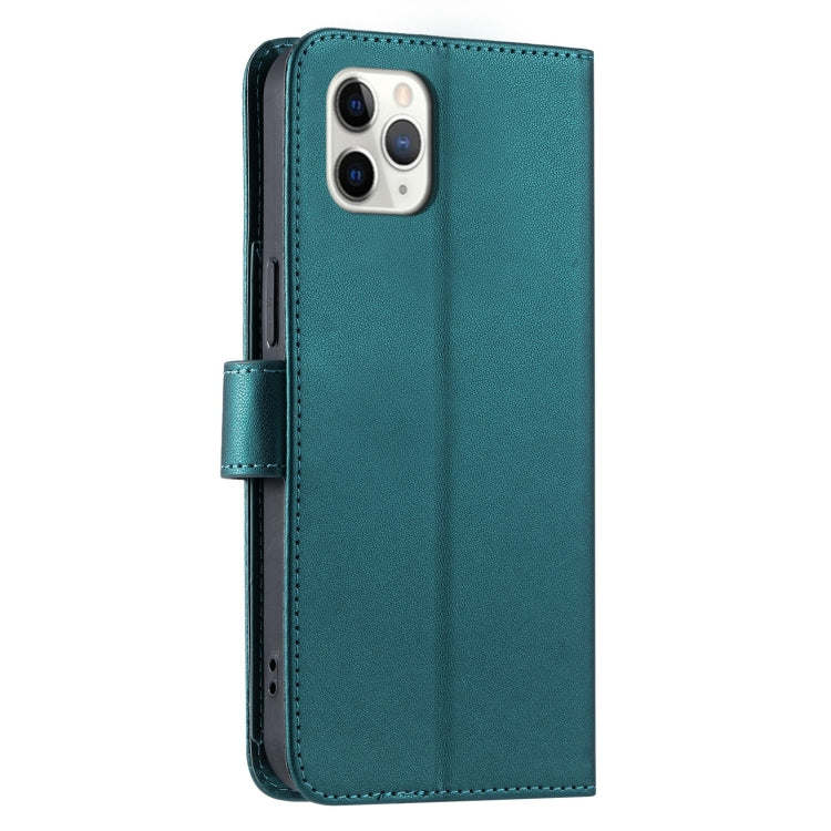 For iPhone 11 Pro Ring Buckle Rhombic Leather Phone Case