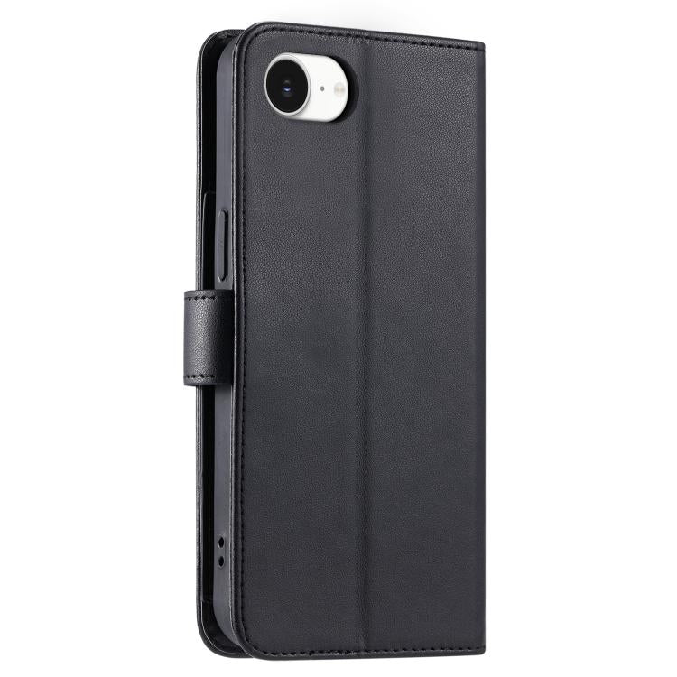 For iPhone 17e / 16e Ring Buckle Rhombic Leather Phone Case