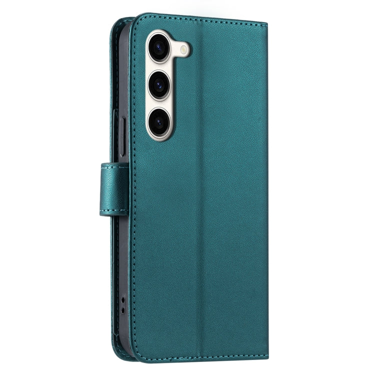 For Samsung Galaxy S23 5G Ring Buckle Rhombic Leather Phone Case