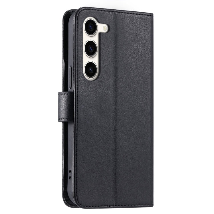 For Samsung Galaxy S23 5G Ring Buckle Rhombic Leather Phone Case