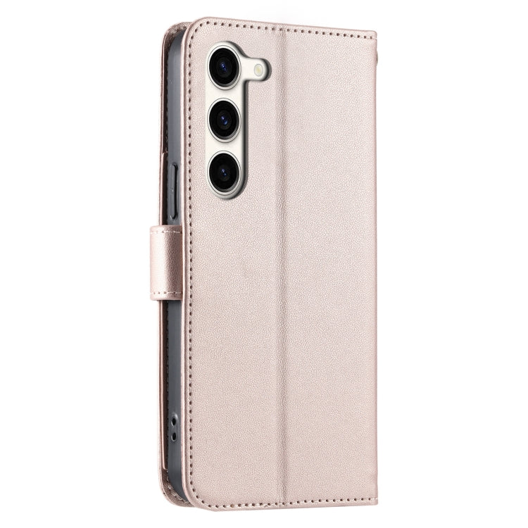 For Samsung Galaxy S23 5G Ring Buckle Rhombic Leather Phone Case