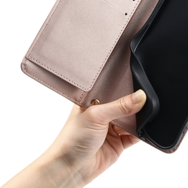 For Samsung Galaxy S21 5G Ring Buckle Rhombic Leather Phone Case