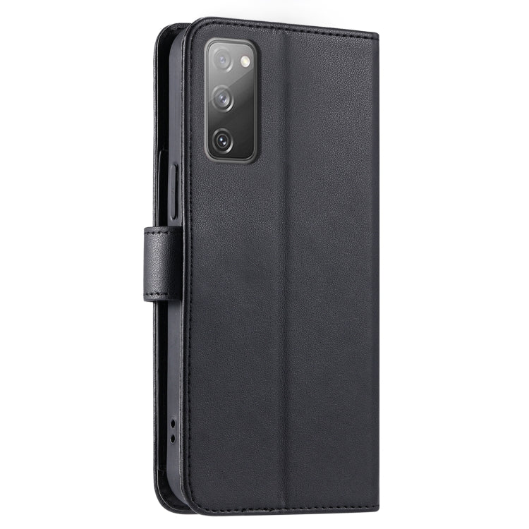 For Samsung Galaxy S20 FE Ring Buckle Rhombic Leather Phone Case