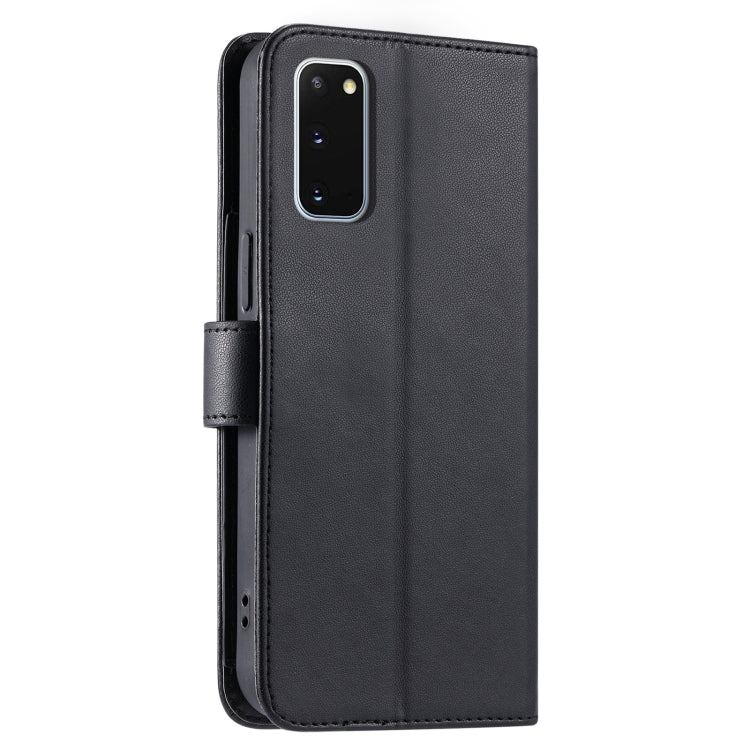For Samsung Galaxy S20 Ring Buckle Rhombic Leather Phone Case