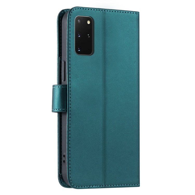 For Samsung Galaxy S20+ Ring Buckle Rhombic Leather Phone Case