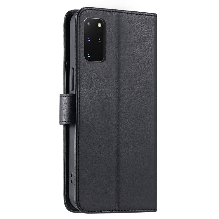 For Samsung Galaxy S20+ Ring Buckle Rhombic Leather Phone Case