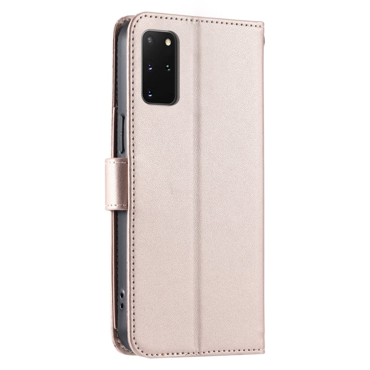 For Samsung Galaxy S20+ Ring Buckle Rhombic Leather Phone Case
