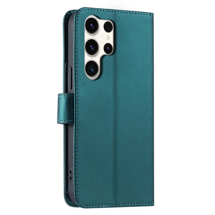 For Samsung Galaxy S25 Ultra 5G Ring Buckle Rhombic Leather Phone Case