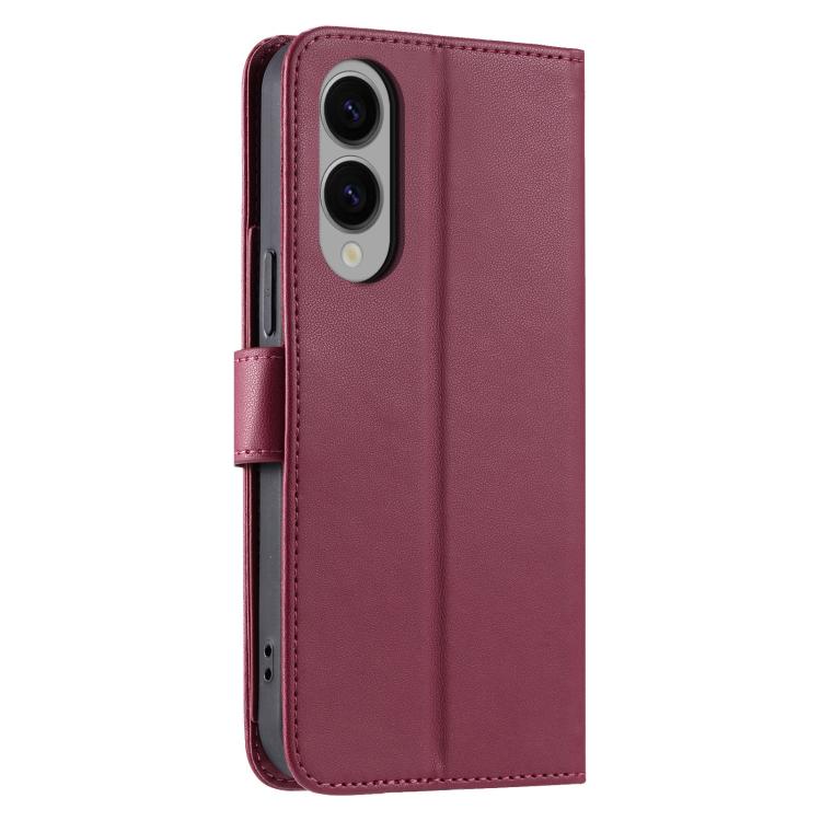For Samsung Galaxy S25 Edge 5G Ring Buckle Rhombic Leather Phone Case