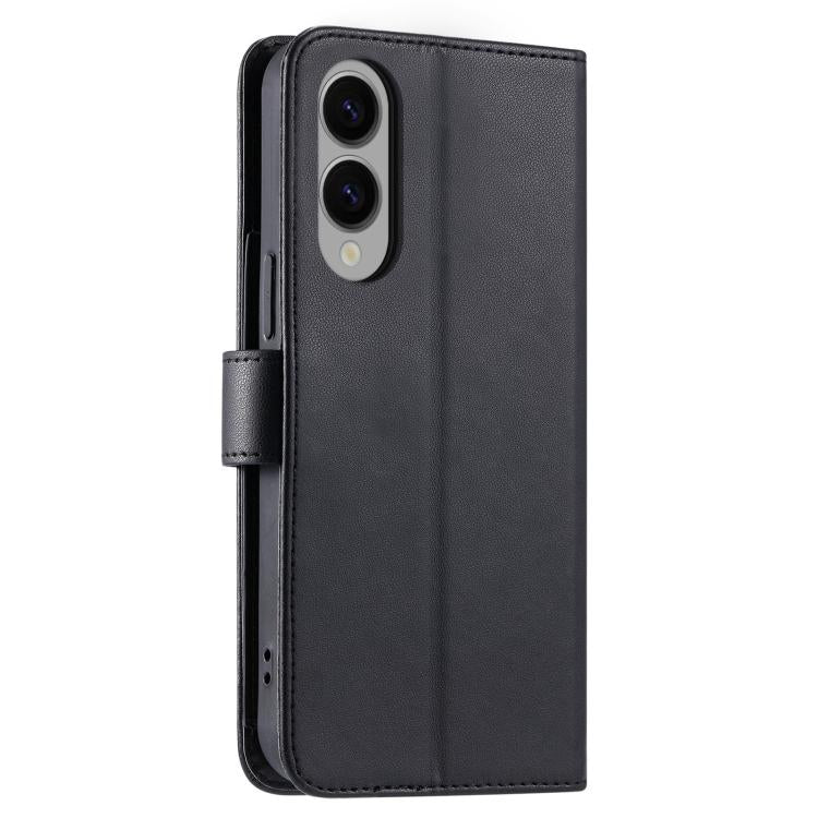 For Samsung Galaxy S25 Edge 5G Ring Buckle Rhombic Leather Phone Case