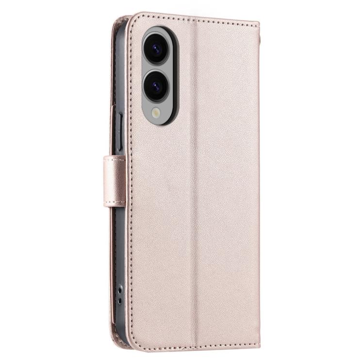 For Samsung Galaxy S25 Edge 5G Ring Buckle Rhombic Leather Phone Case