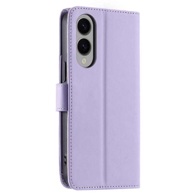 For Samsung Galaxy S25 Edge 5G Ring Buckle Rhombic Leather Phone Case