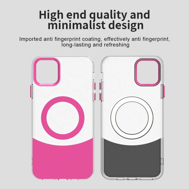 For iPhone 11 Pro Color Blocking Series MagSafe Magnetic PC Hybrid TPU Phone Case