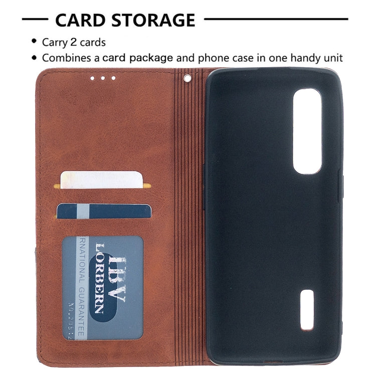 For OPPO Find X2 Pro Rhombus Texture Horizontal Flip Magnetic Leather Case with Holder & Card Slots