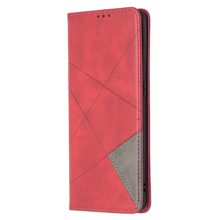 For OPPO Find X2 Pro Rhombus Texture Horizontal Flip Magnetic Leather Case with Holder & Card Slots