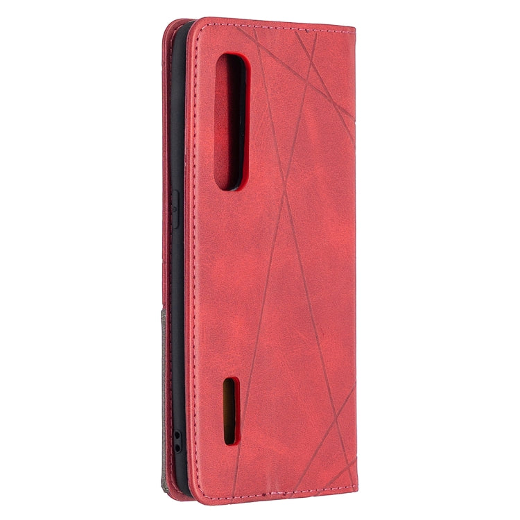 For OPPO Find X2 Pro Rhombus Texture Horizontal Flip Magnetic Leather Case with Holder & Card Slots