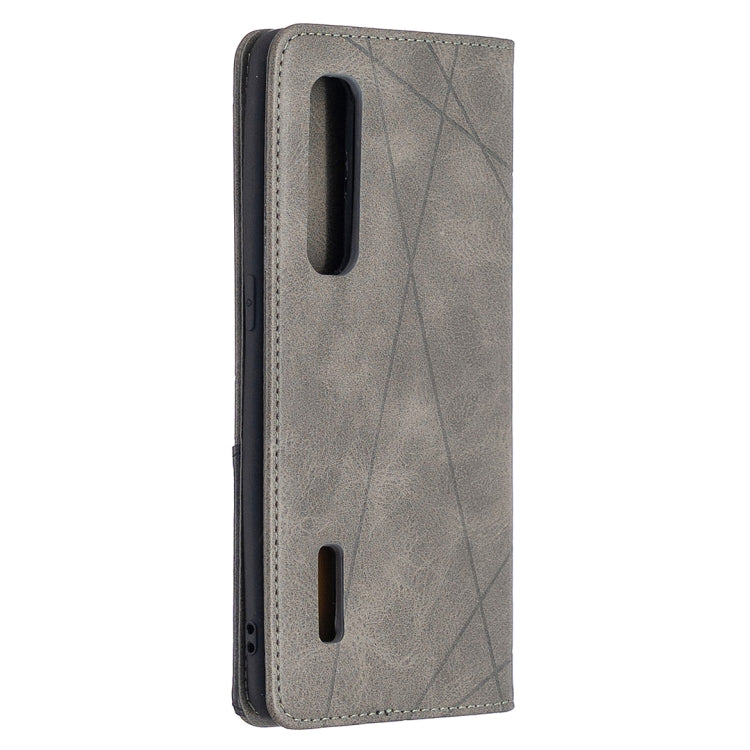 For OPPO Find X2 Pro Rhombus Texture Horizontal Flip Magnetic Leather Case with Holder & Card Slots