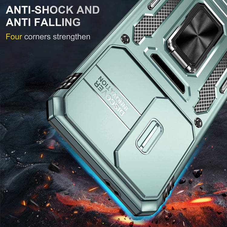 For Samsung Galaxy S24 FE 5G Armor PC Hybrid TPU Camera Shield Phone Case