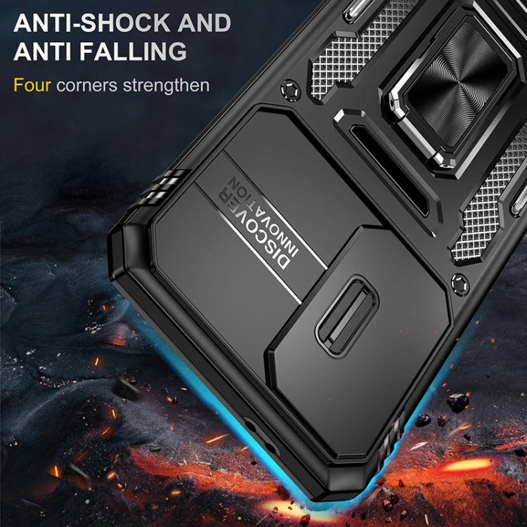 For Samsung Galaxy S24 FE 5G Armor PC Hybrid TPU Camera Shield Phone Case