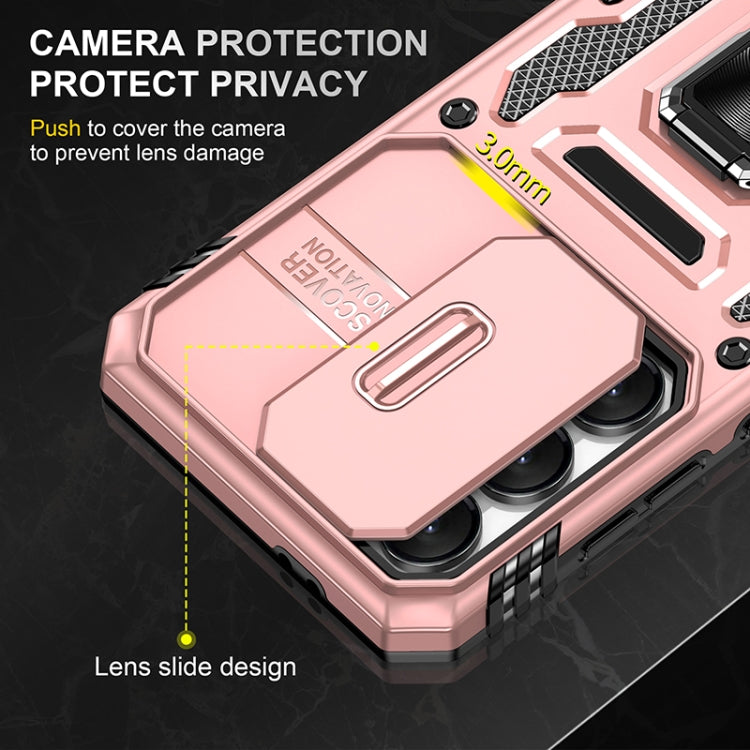 For Samsung Galaxy S24 FE 5G Armor PC Hybrid TPU Camera Shield Phone Case