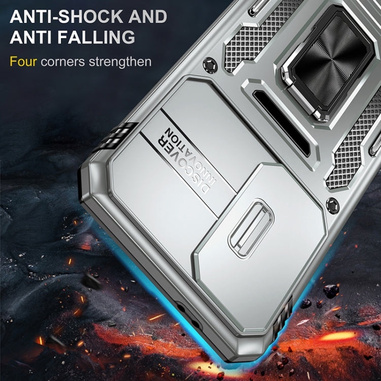 For Samsung Galaxy S24 FE 5G Armor PC Hybrid TPU Camera Shield Phone Case