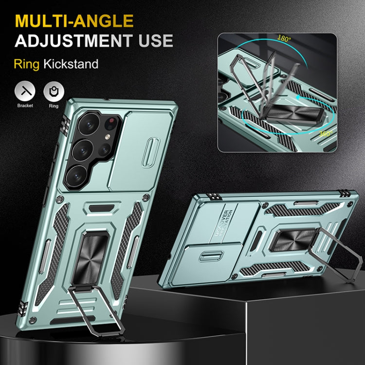 For Samsung Galaxy S25 Ultra 5G Armor PC Hybrid TPU Camera Shield Phone Case