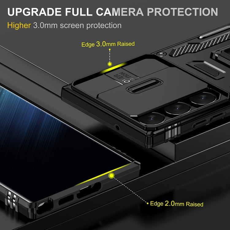For Samsung Galaxy S25 Ultra 5G Armor PC Hybrid TPU Camera Shield Phone Case