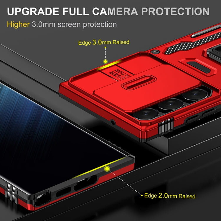 For Samsung Galaxy S25 Ultra 5G Armor PC Hybrid TPU Camera Shield Phone Case
