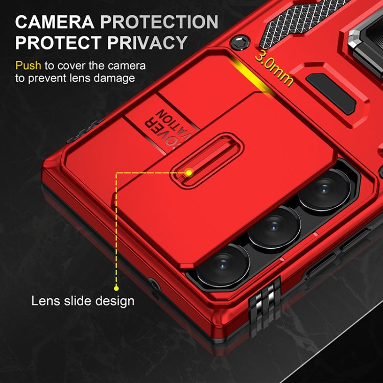 For Samsung Galaxy S25 Ultra 5G Armor PC Hybrid TPU Camera Shield Phone Case