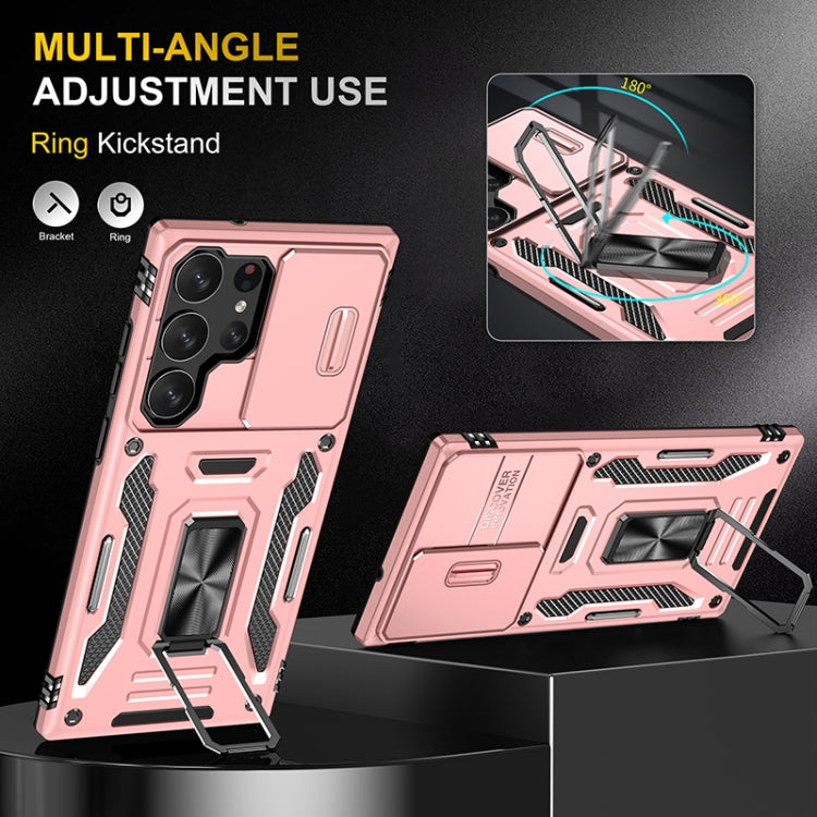 For Samsung Galaxy S25 Ultra 5G Armor PC Hybrid TPU Camera Shield Phone Case