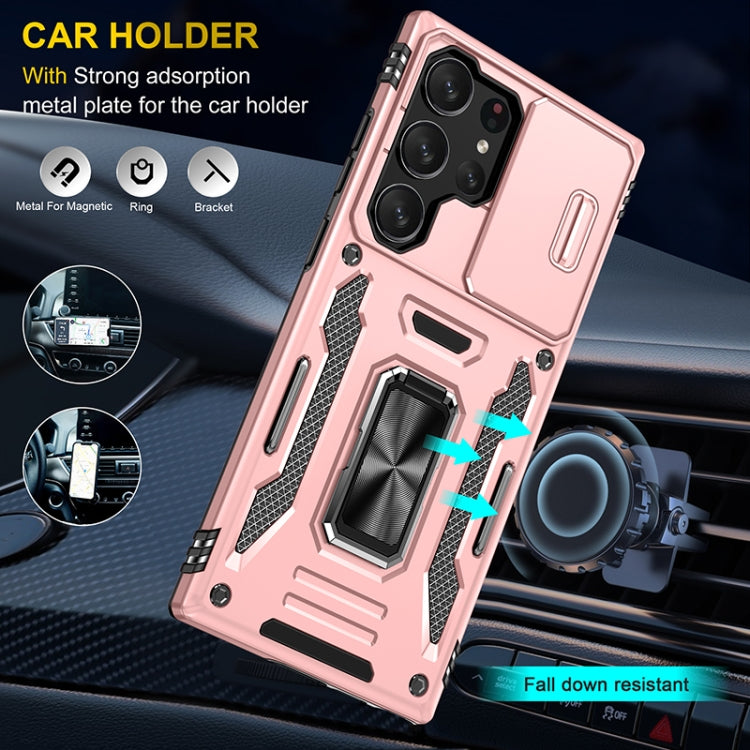 For Samsung Galaxy S25 Ultra 5G Armor PC Hybrid TPU Camera Shield Phone Case