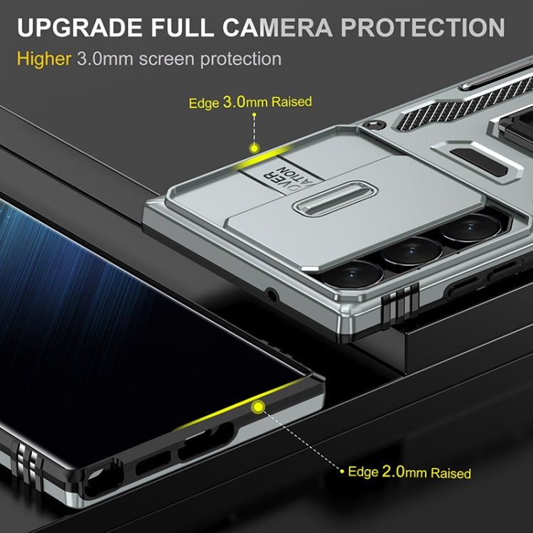 For Samsung Galaxy S25 Ultra 5G Armor PC Hybrid TPU Camera Shield Phone Case