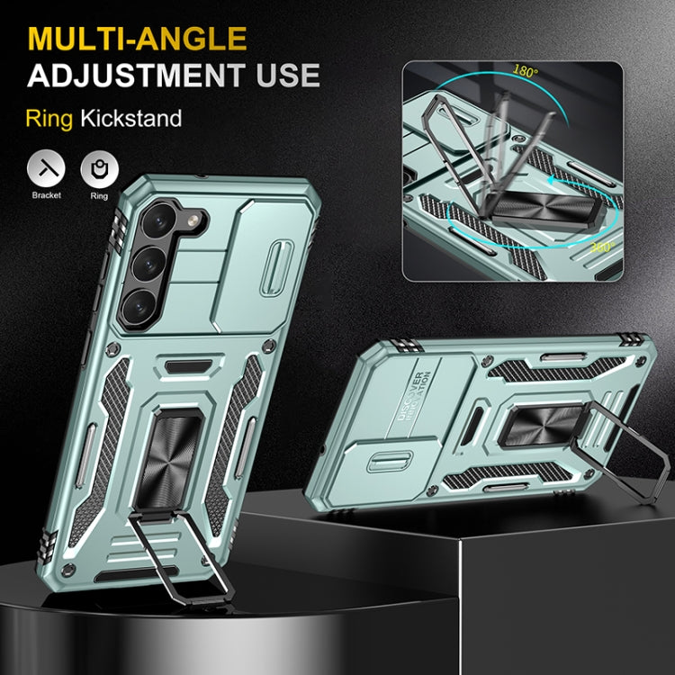 For Samsung Galaxy S25 5G Armor PC Hybrid TPU Camera Shield Phone Case