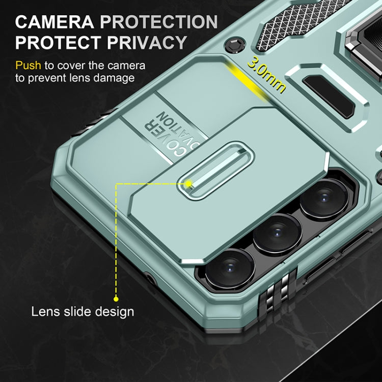 For Samsung Galaxy S25 5G Armor PC Hybrid TPU Camera Shield Phone Case