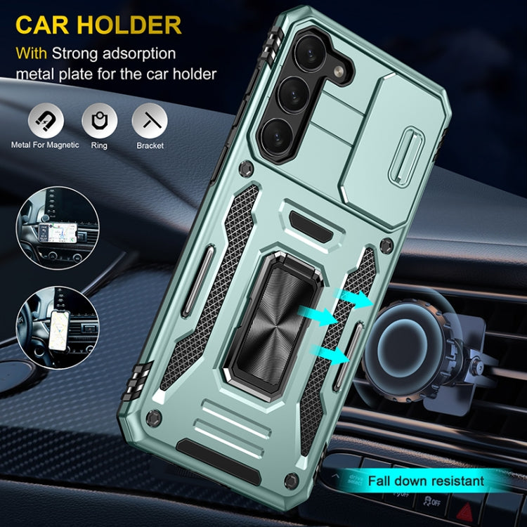 For Samsung Galaxy S25 5G Armor PC Hybrid TPU Camera Shield Phone Case