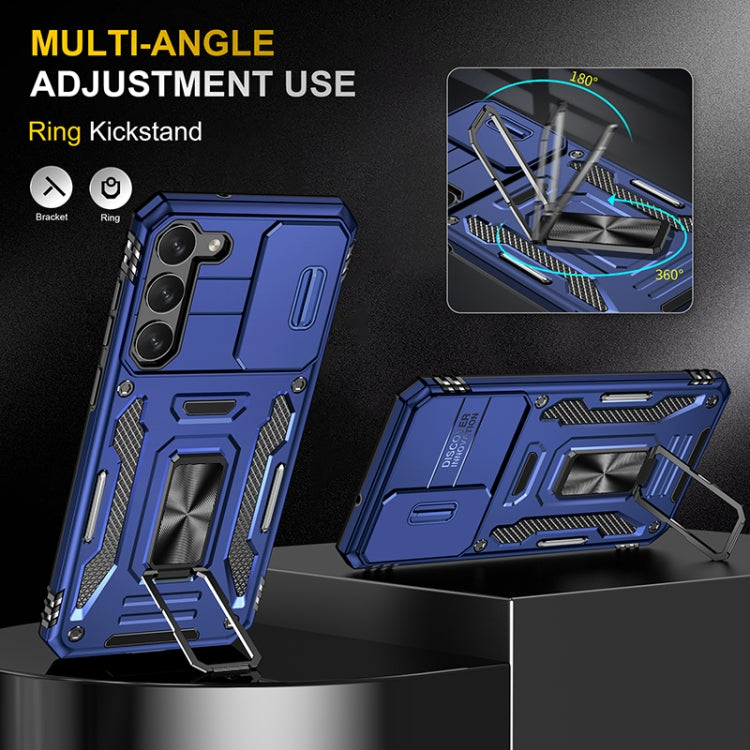 For Samsung Galaxy S25 5G Armor PC Hybrid TPU Camera Shield Phone Case