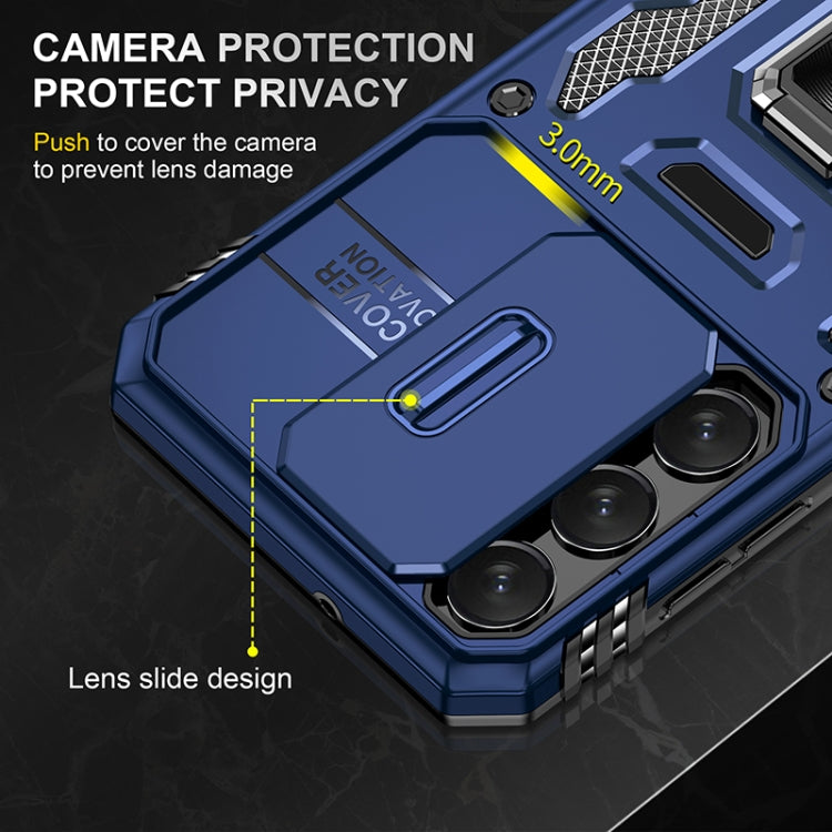 For Samsung Galaxy S25 5G Armor PC Hybrid TPU Camera Shield Phone Case