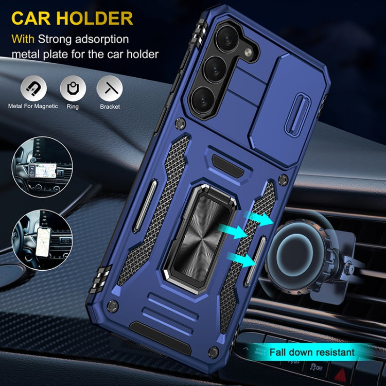 For Samsung Galaxy S25 5G Armor PC Hybrid TPU Camera Shield Phone Case