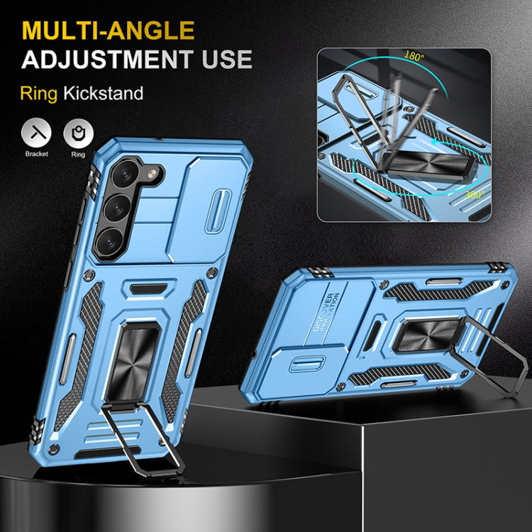 For Samsung Galaxy S25 5G Armor PC Hybrid TPU Camera Shield Phone Case