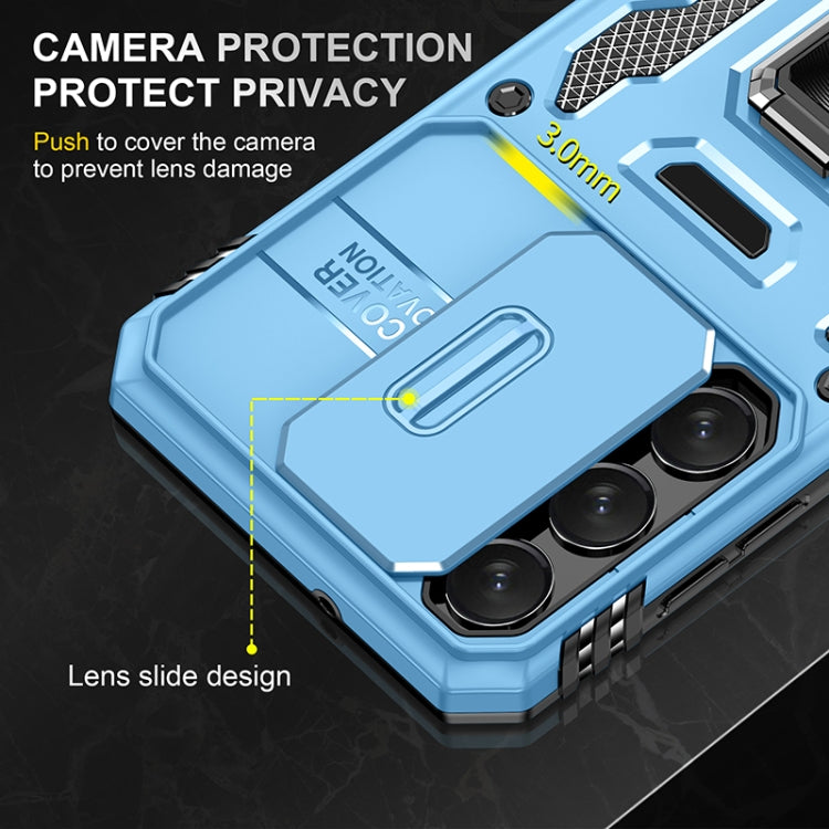 For Samsung Galaxy S25 5G Armor PC Hybrid TPU Camera Shield Phone Case