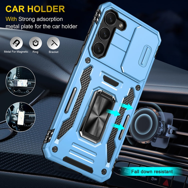 For Samsung Galaxy S25 5G Armor PC Hybrid TPU Camera Shield Phone Case