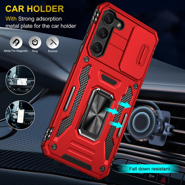 For Samsung Galaxy S25 5G Armor PC Hybrid TPU Camera Shield Phone Case