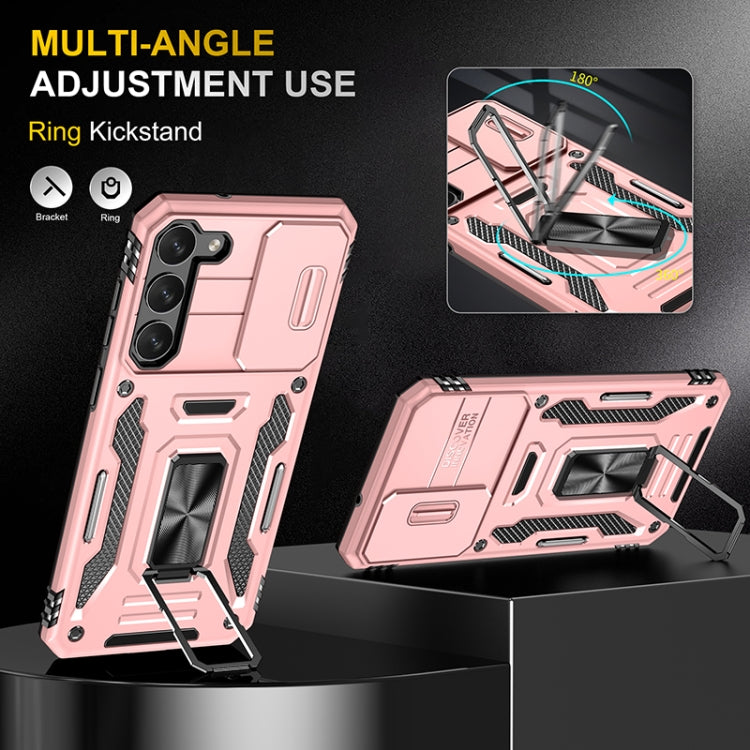 For Samsung Galaxy S25 5G Armor PC Hybrid TPU Camera Shield Phone Case