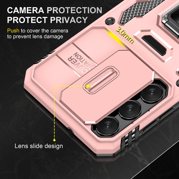 For Samsung Galaxy S25 5G Armor PC Hybrid TPU Camera Shield Phone Case
