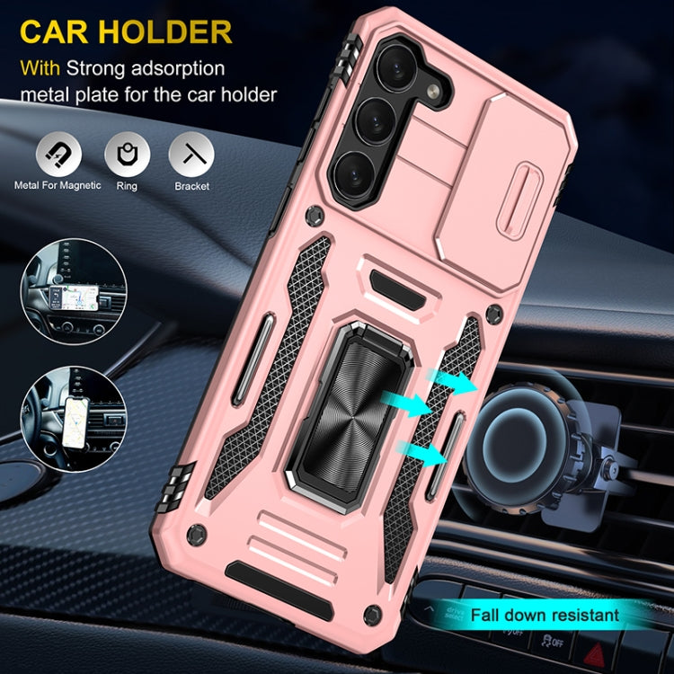 For Samsung Galaxy S25 5G Armor PC Hybrid TPU Camera Shield Phone Case