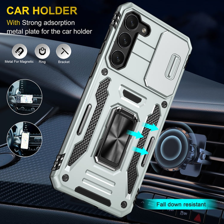 For Samsung Galaxy S25 5G Armor PC Hybrid TPU Camera Shield Phone Case
