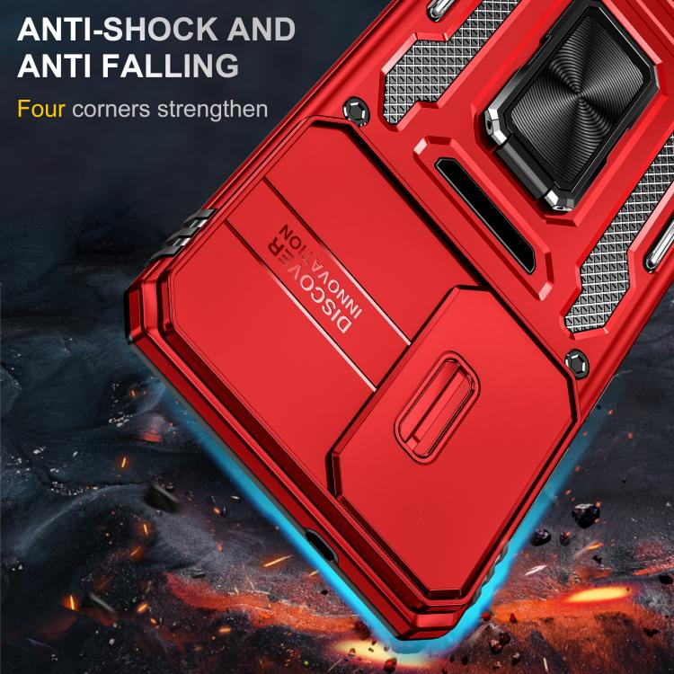 For Samsung Galaxy S25 Edge 5G Armor PC Hybrid TPU Camera Shield Phone Case