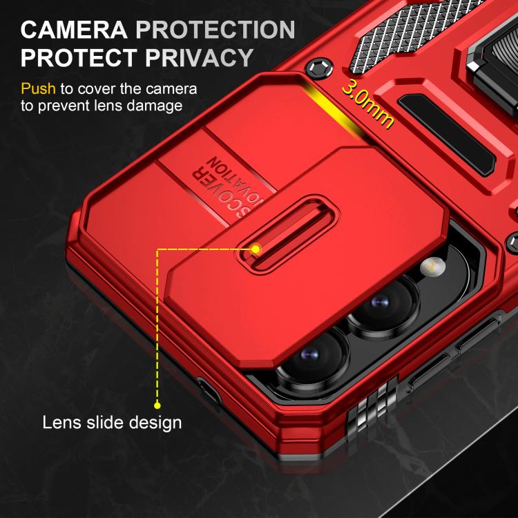For Samsung Galaxy S25 Edge 5G Armor PC Hybrid TPU Camera Shield Phone Case