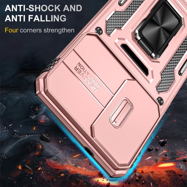 For Samsung Galaxy S25 Edge 5G Armor PC Hybrid TPU Camera Shield Phone Case